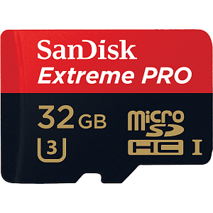 Карта памяти Sandisk Extreme Pro 32GB microSDHC 100MB/S A1 UHS-I U3 CL10 V30