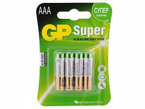 Батарейки GP Super Alkaline AAA 4 шт