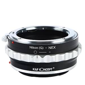 Переходное кольцо K&F Nikon G-NEX (Объективы Nikon G на фото камеры Sony E-mount)