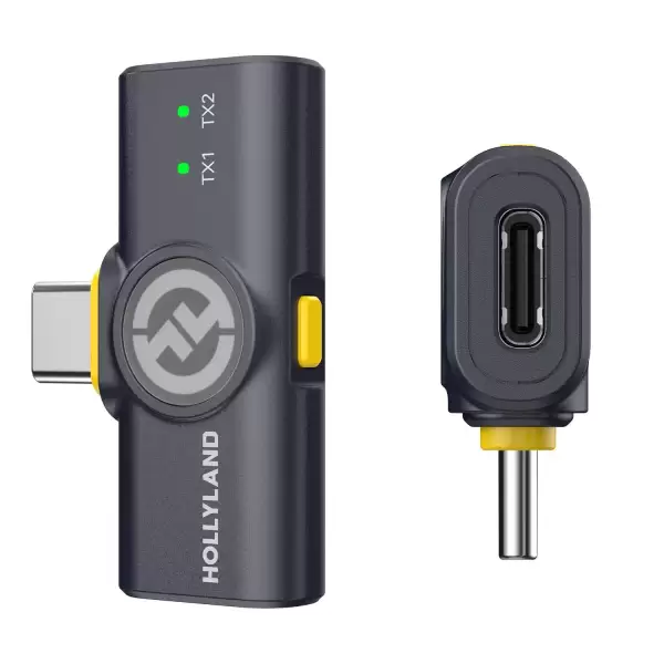 Радиосистема Hollyland Lark M2 Combo (Shine Charcoal) для камеры, телефона USB-C, Lightning