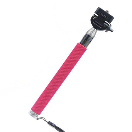 Монопод телескопический для gopro розовый