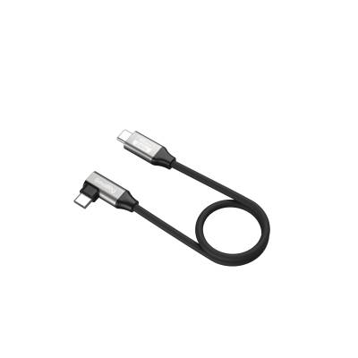Провод SmallRig USB-C (прямой) на USB-C (угловой) Data Cable 40Gbps, 240W, 8K, 35 см 5075