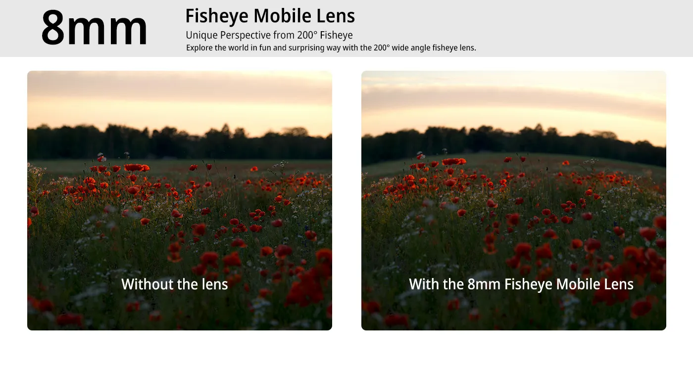 Объектив для камеры телефона Ulanzi CL-004 8mm Fisheye