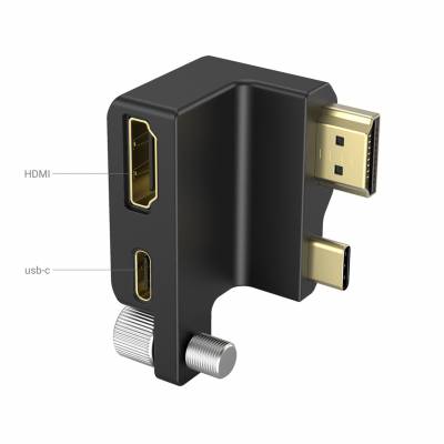 Угловой адаптер SmallRig HDMI, USB-C Right-Angle Adapter для BMPCC 6K Pro 3289