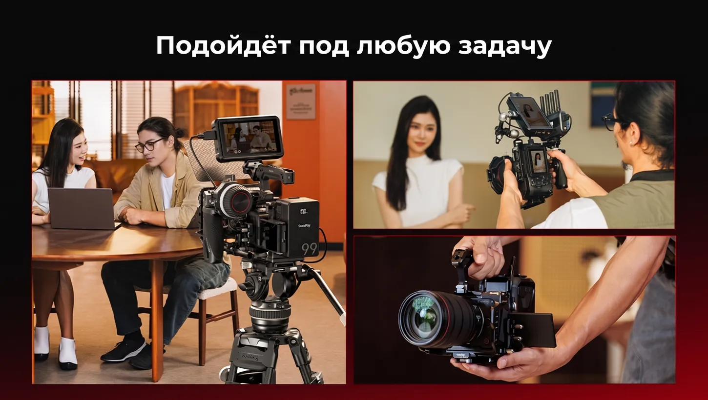 Клетка SmallRig для Canon EOS R6 V в интервью, репортаже и предметной съёмке