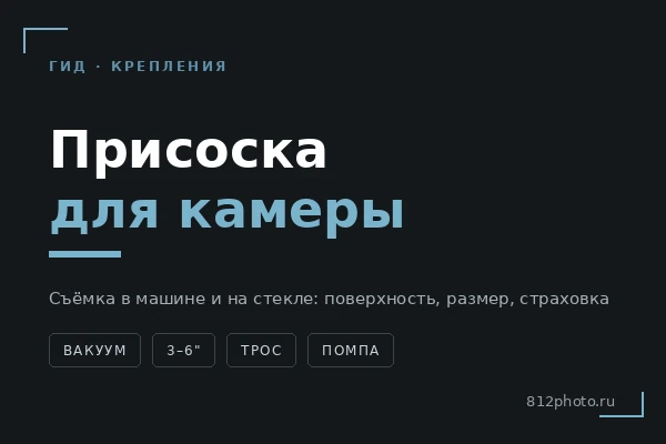 Присоска для камеры: съёмка в машине и на стекле