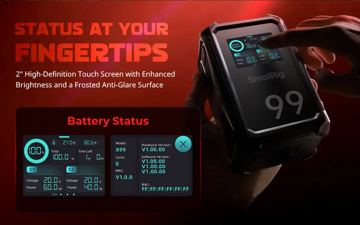 Аккумулятор Smallrig X-Touch Smart Triple-Proof V-Mount Battery X99 4984