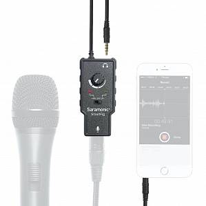 Аудио адаптер Saramonic SmartRig II для подключения XLR микрофонов к телефону