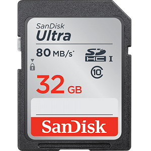 Карта памяти Sandisk Ultra 32GB SDHC CL10 80MB/s UHS-I