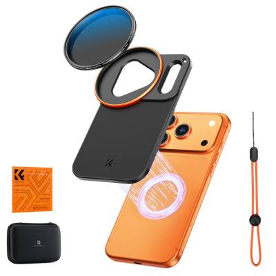 Чехол K&F для iPhone 17 Pro с фильтром ND2-32 58 мм