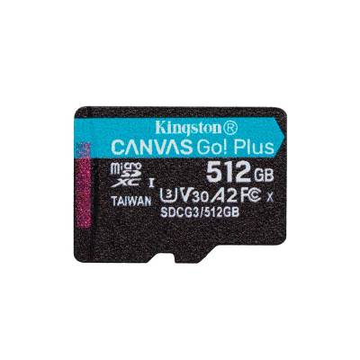 Карта памяти Kingston 512Gb micro SDXC Canvas Go Plus UHS-I U3 A2 170MB/s