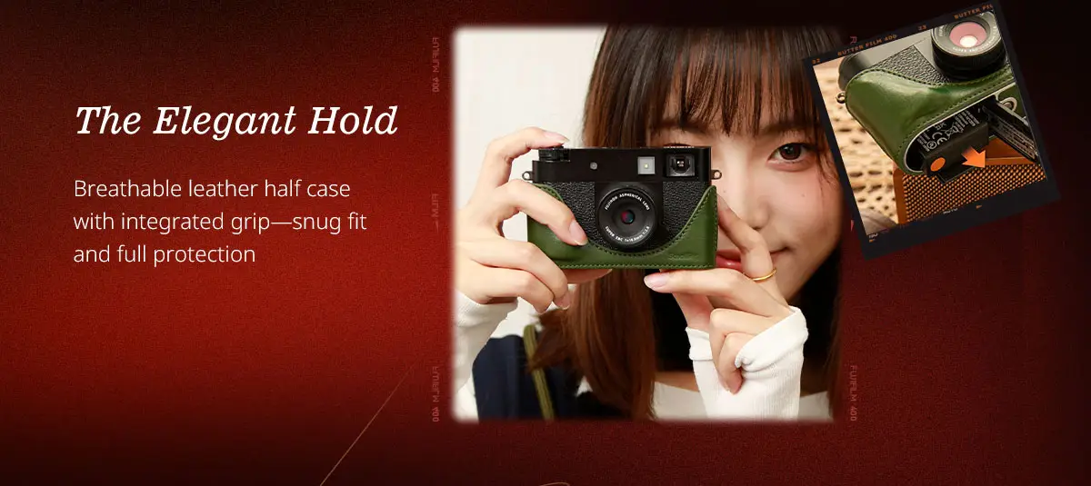 Кожаный чехол SmallRig Leather Kit для Fujifilm X half (Коричневый) 5218