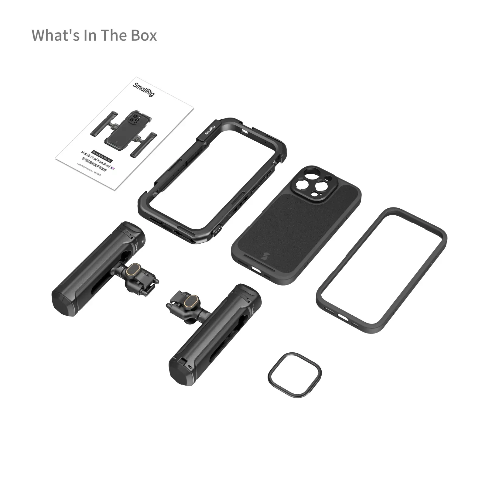 Клетки для телефонов: Клетка SmallRig Mobile Dual Handheld Kit для