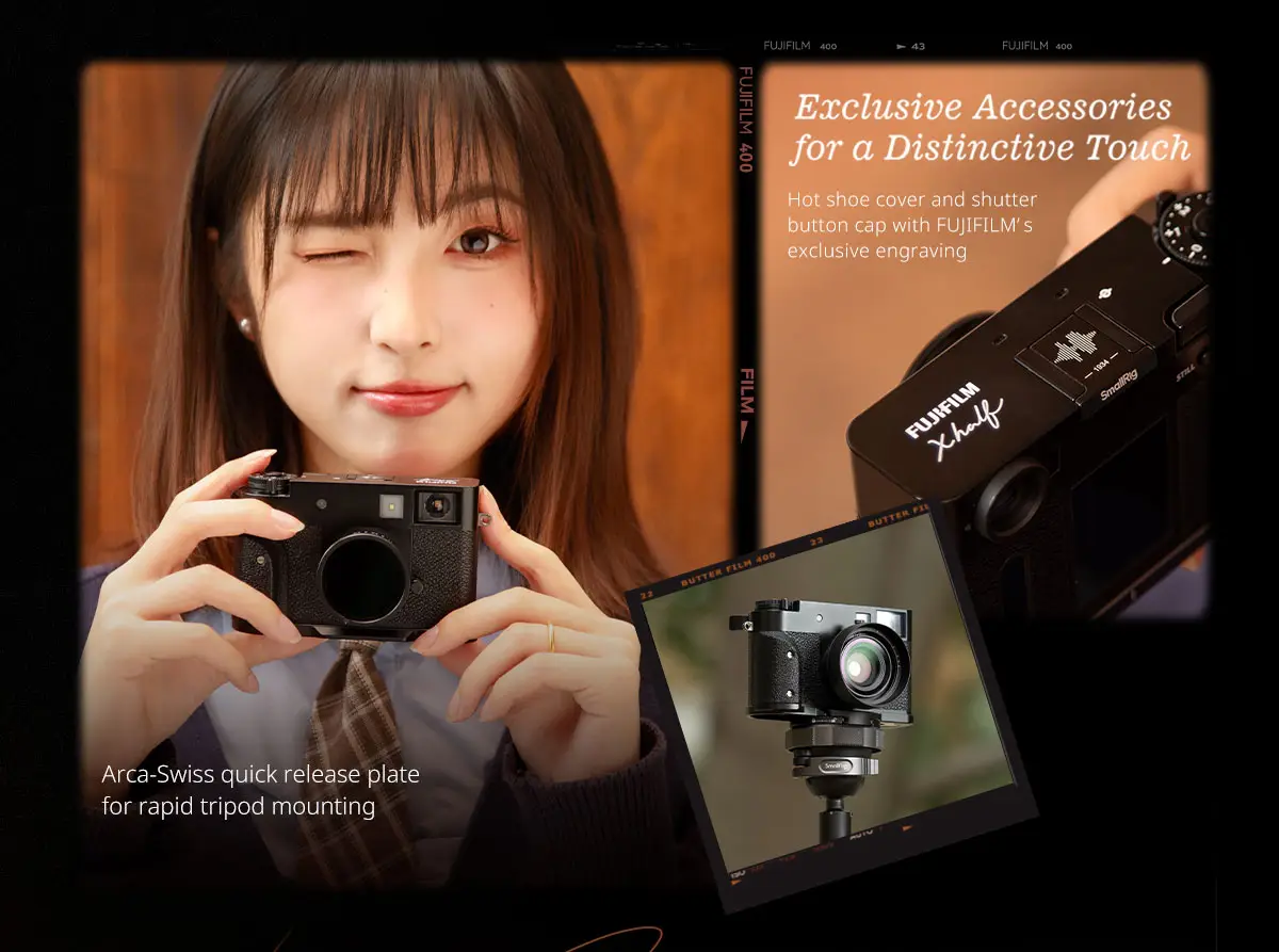 Кожаный чехол SmallRig Leather Kit для Fujifilm X half (Коричневый) 5218