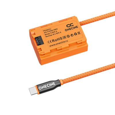 Кабель питания OneCine USB C PD на FZ100 PRO для Sony A7V, A7CII, A9 III, A6700, FX3, FX30, ZV-E1