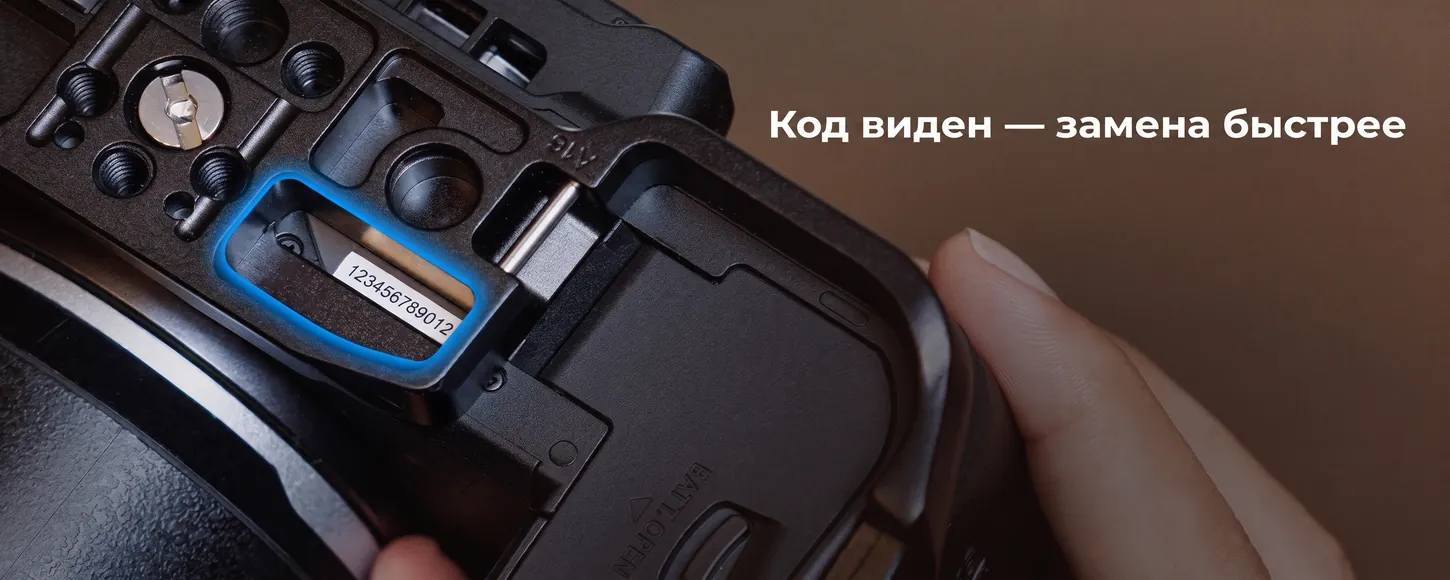 Доступ к аккумулятору и карте памяти в клетке SmallRig для Canon EOS R6 V