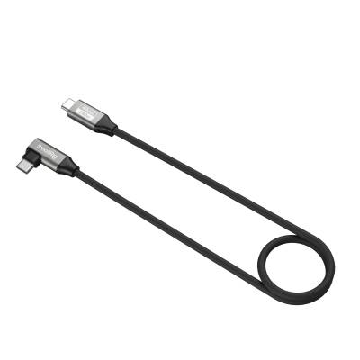 Провод SmallRig USB-C (прямой) на USB-C (угловой) Data Cable 40Gbps, 240W, 8K, 60 см 5076
