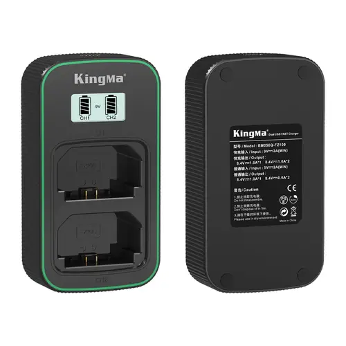 Зарядное устройство Kingma BM058Q-FZ100 PD3.0 на два аккумулятора Sony NP-FZ100