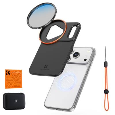 Чехол K&F для iPhone 17 Pro Max с фильтром CPL 58 мм