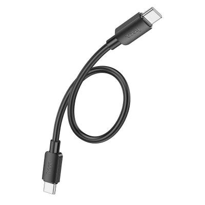 Провод короткий Hoco X96 Hyper USB Type-C - Type-C 60W Black 25 см