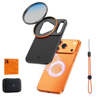 Чехол K&F для iPhone 17 Pro с фильтром CPL 58 мм