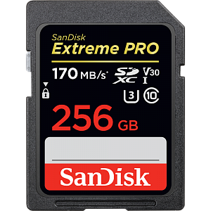 Карта памяти Sandisk Extreme Pro 256GB SDXC 170MB/s UHS-I U3 V30