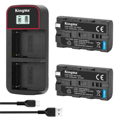 Набор аккумуляторов с зарядным Kingma для Sony NP-F550