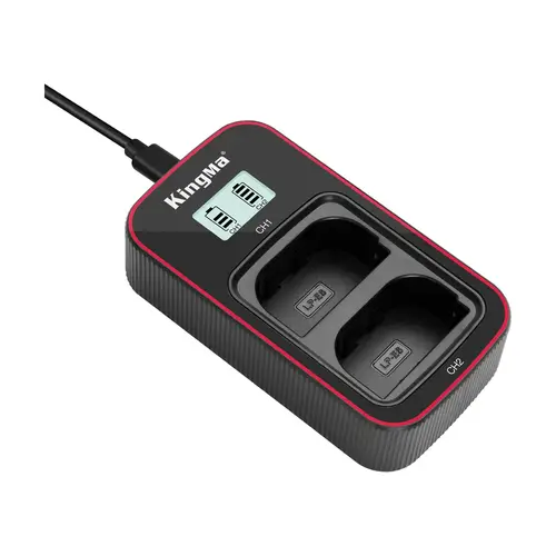 Зарядное устройство Kingma BM058-LPE6 на два аккумулятора Canon LP-E6