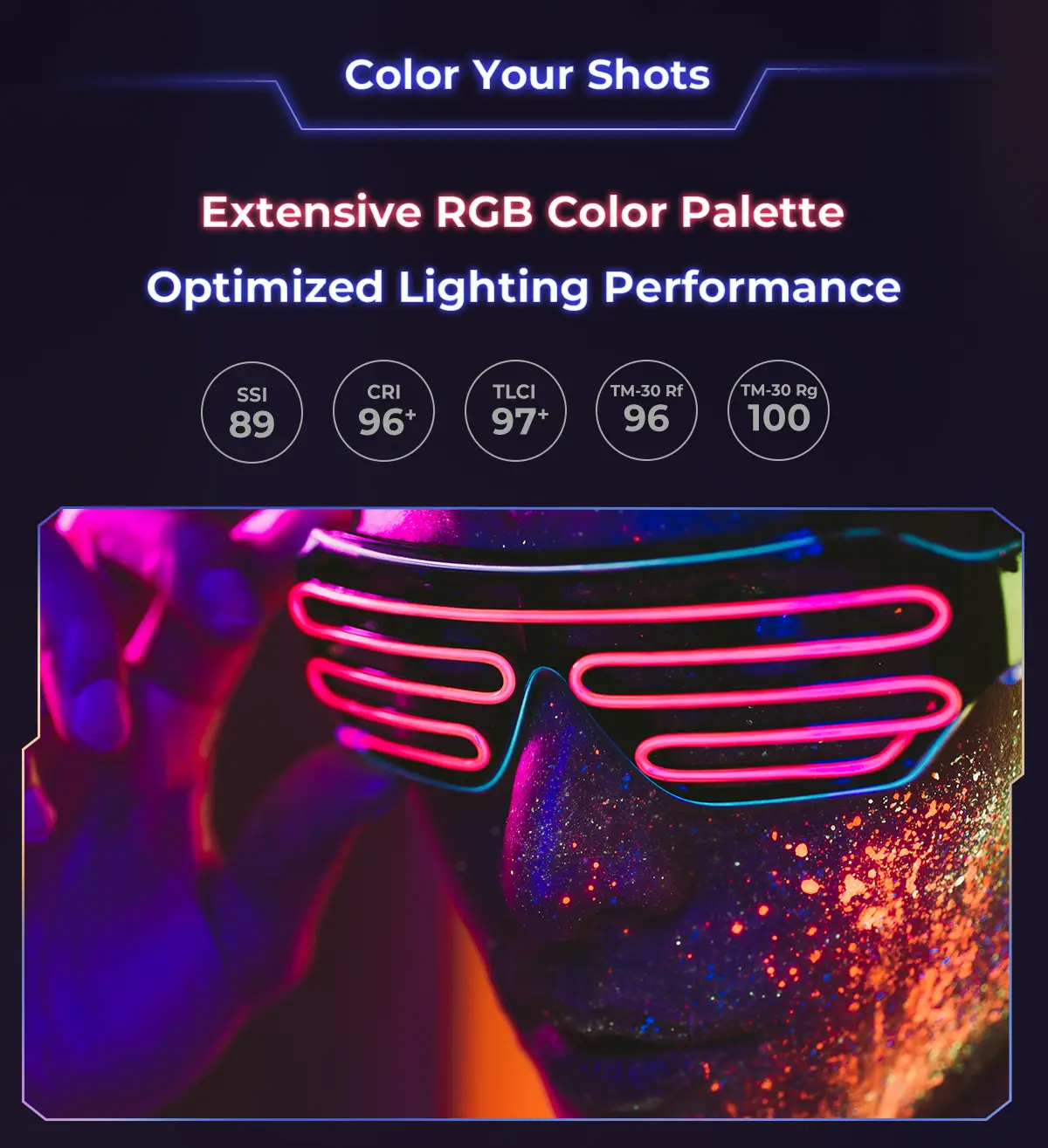 Свет SmallRig RC 60C RGB LED (with Powerbank Clamp Edition) 4810