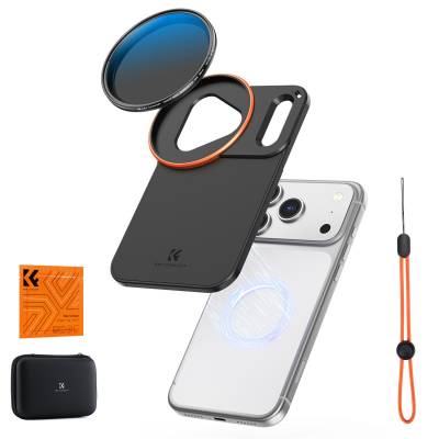  Чехол K&F для iPhone 17 Pro Max с фильтром ND2-32 58 мм