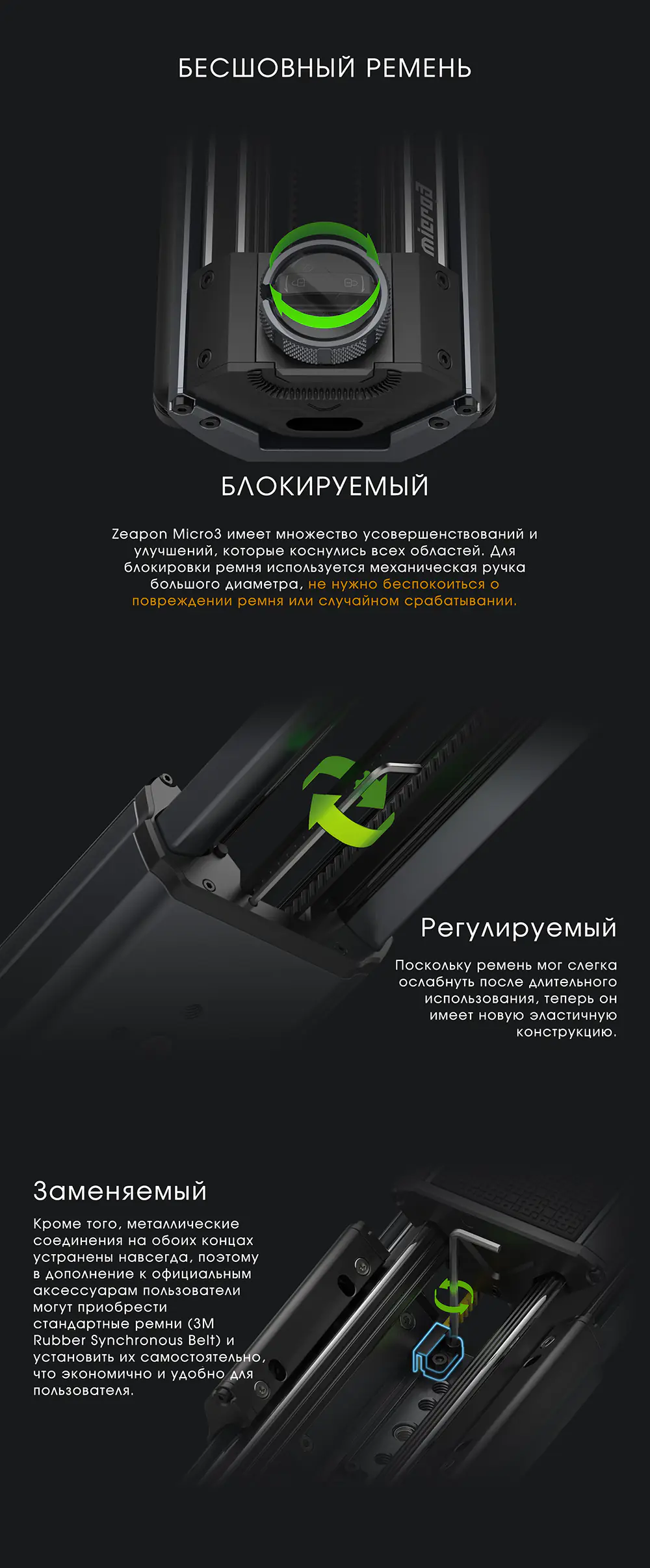 Бесшовный ремень