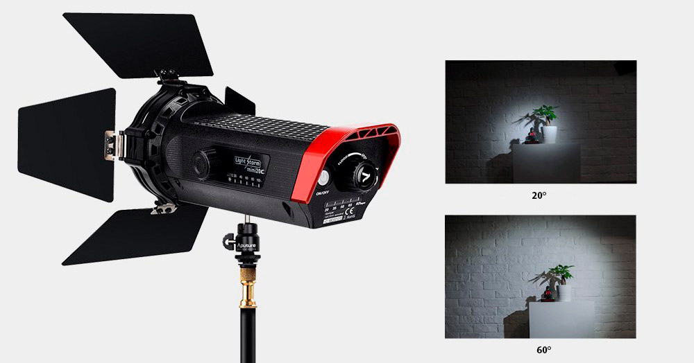 Aputure LS-mini 20c световой пучок  Aputure LS-mini 20c световой пучок