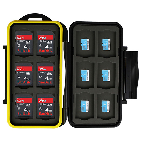 Кейс JJC на 24 карты памяти, половина SD, и другая половина micro SD