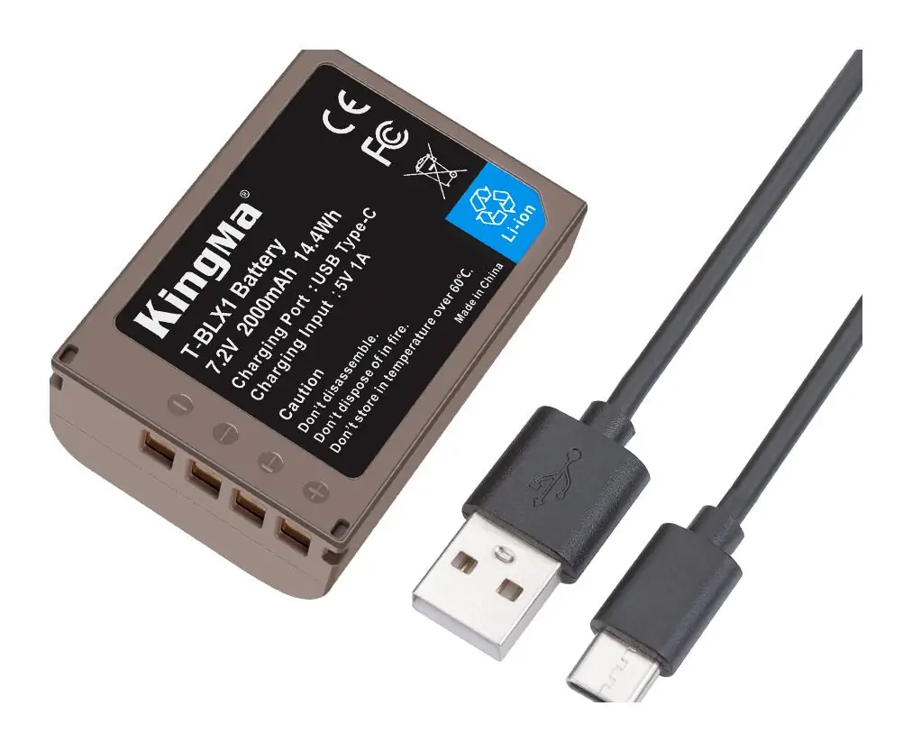 Аккумулятор Kingma BLX-1 с кабелем USB-C