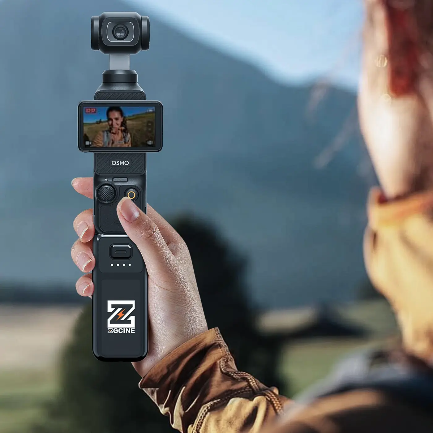 Съёмка на DJI Osmo Pocket 3 с батарейной ручкой ZGCINE PK-H01 на природе