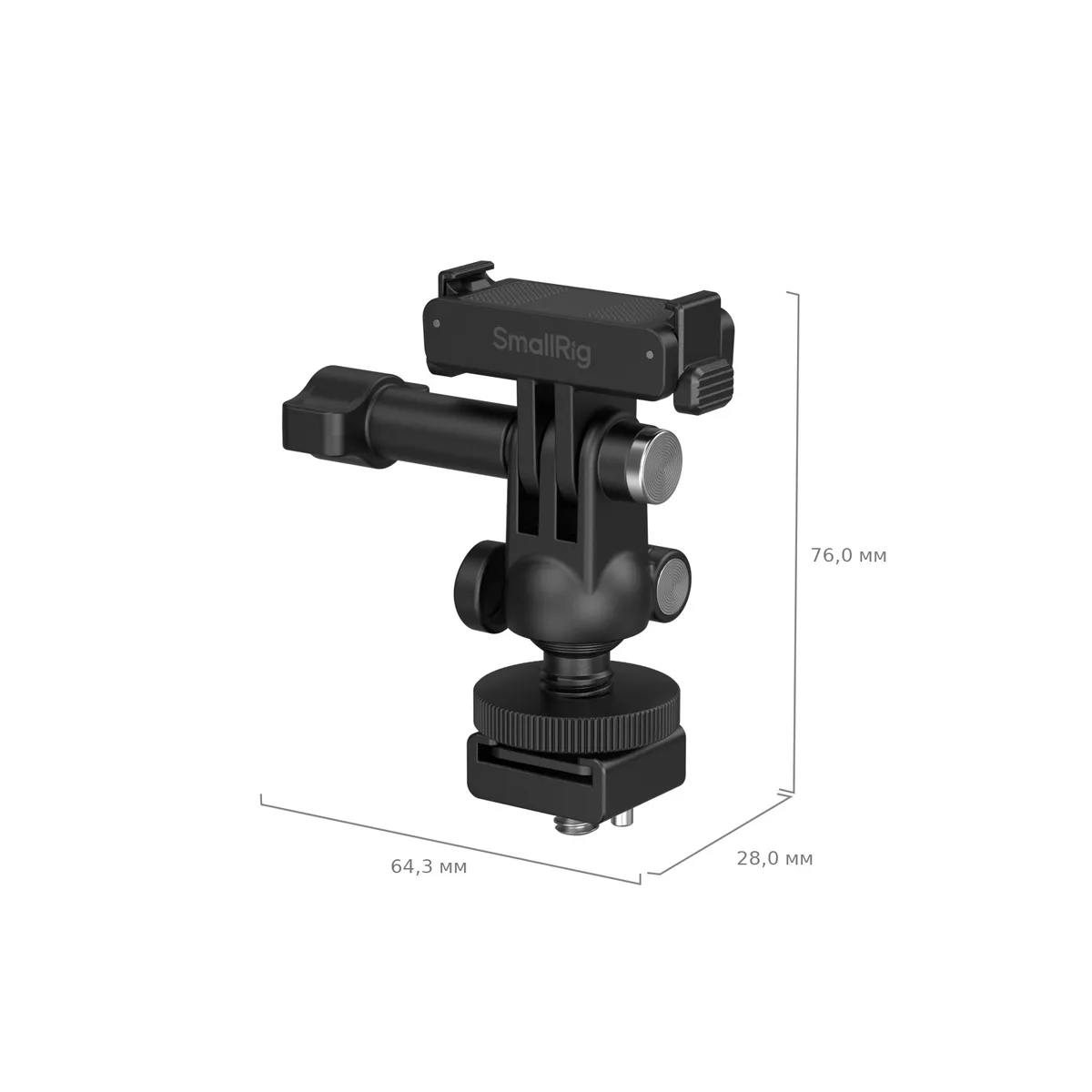 Габариты адаптера SmallRig 6396