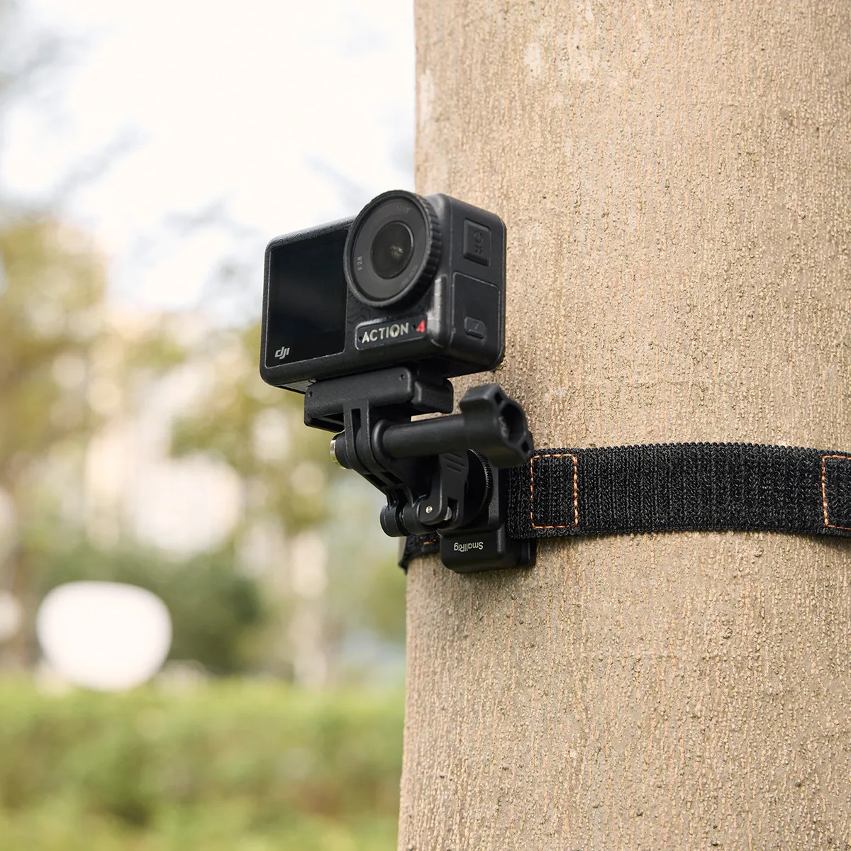 Адаптер SmallRig 6396 закреплён на дереве