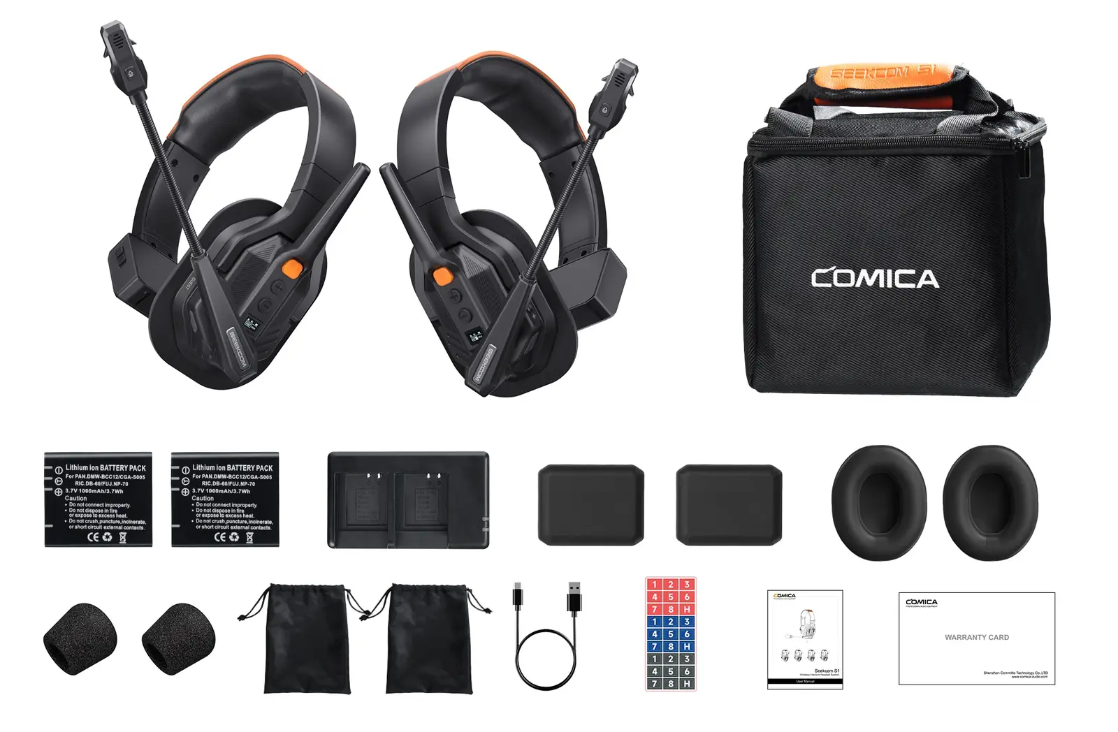 Интерком Comica Seekcom S1 (2шт) — комплектация