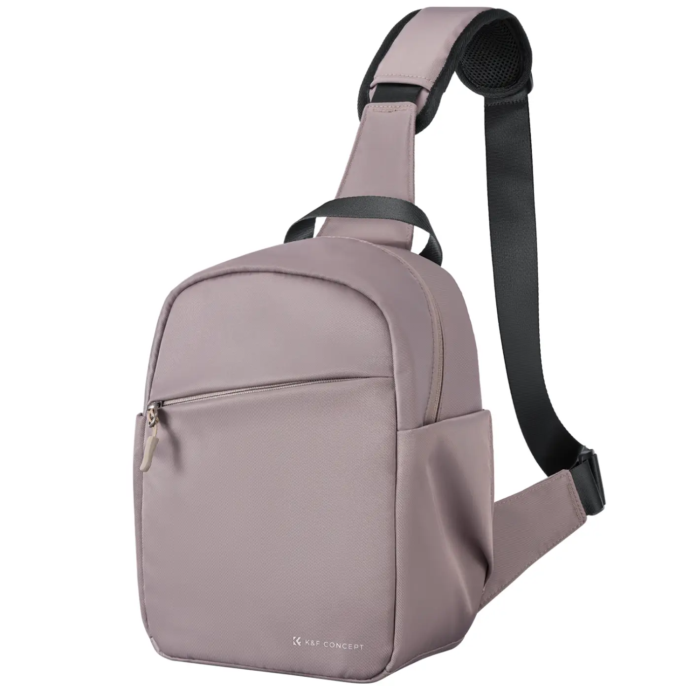 Камерный слинг K&F Concept 5L (KF13.171V1) цвета пыльная роза — общий вид с мягким плечевым ремнём