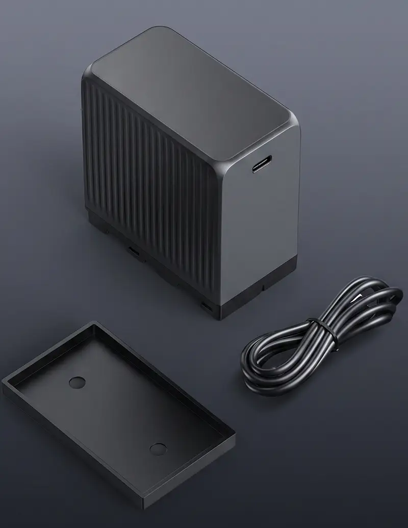 Комплект поставки аккумулятора K&F NP-F970: аккумулятор, кабель USB-C, инструкция