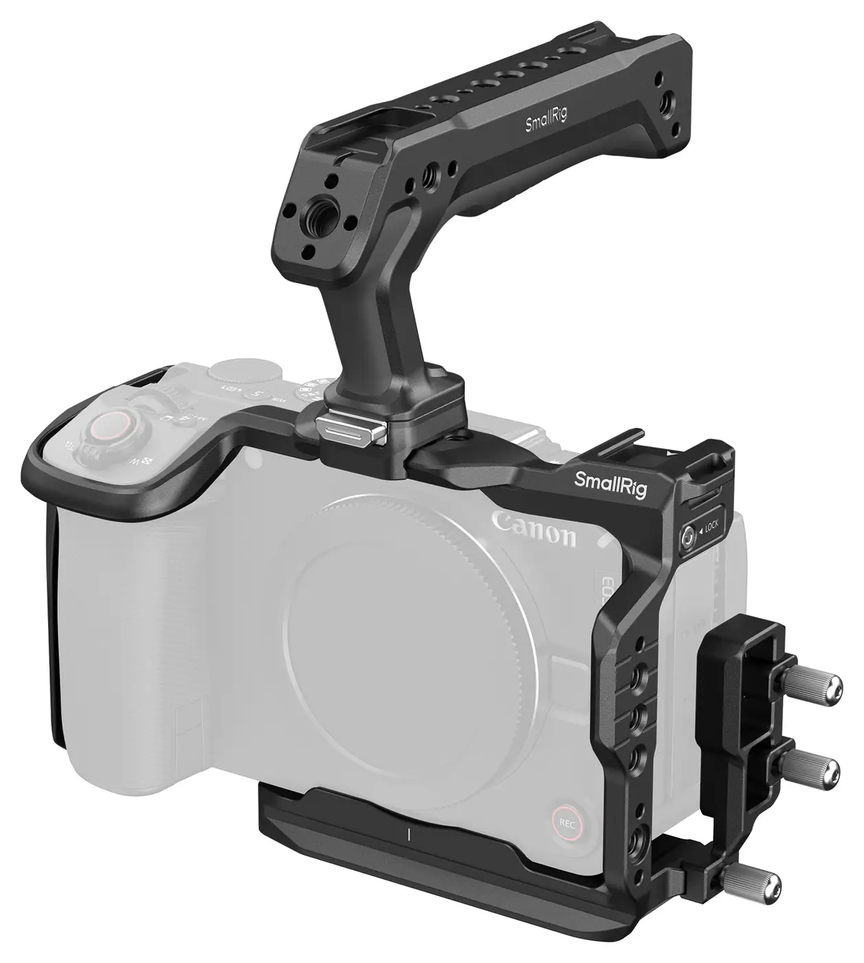 Комплект клетки SmallRig HawkLock 6379 на камере Canon EOS R6 V