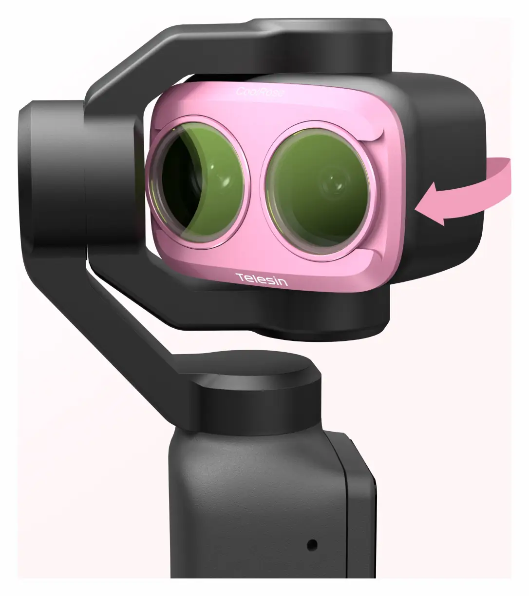 Фильтр Telesin на подвесе DJI Osmo Pocket 4 Pro не мешает стабилизатору