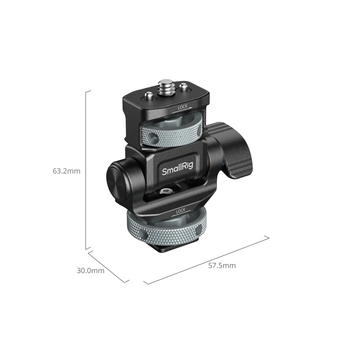 Габариты крепления монитора SmallRig 6313