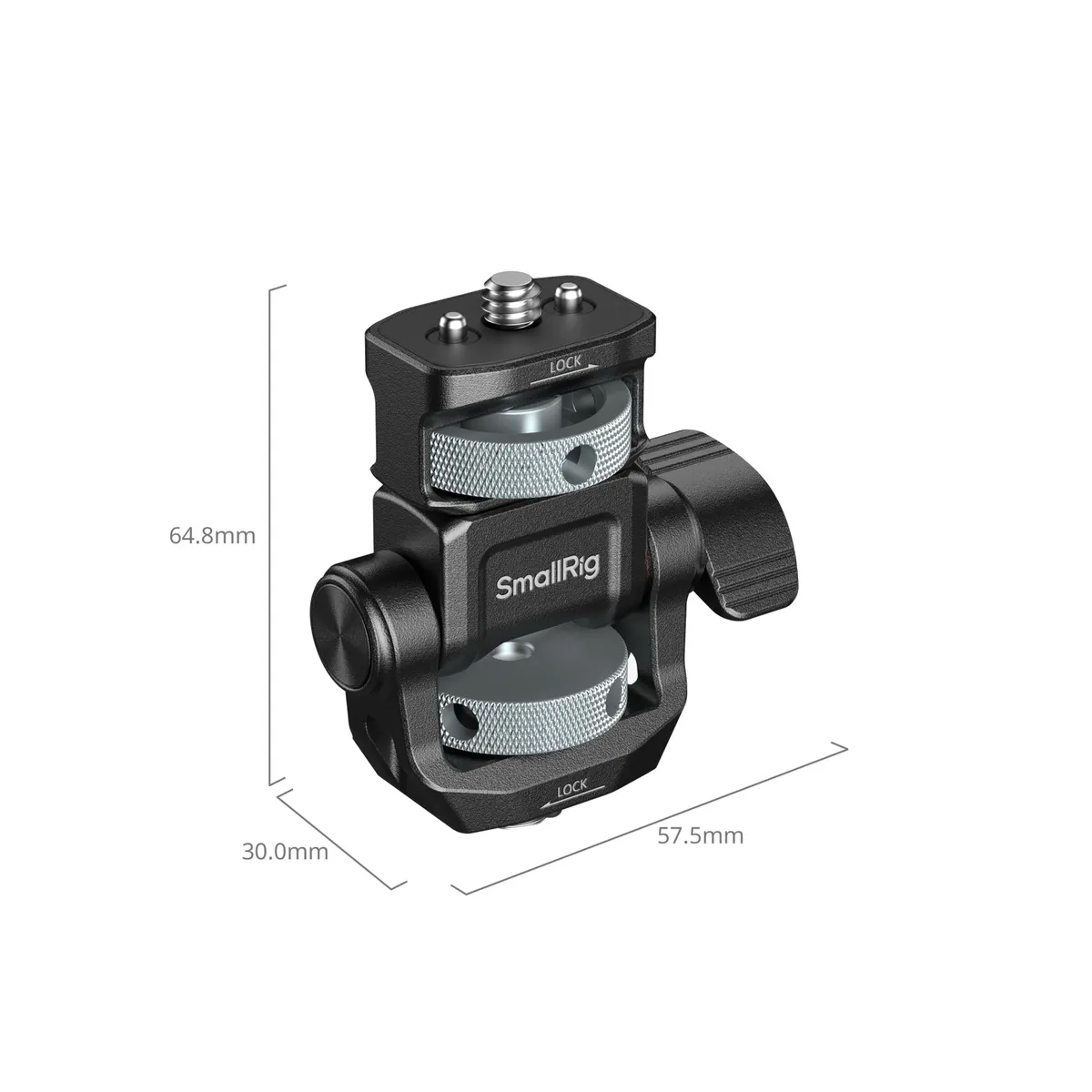 Габариты крепления монитора SmallRig 6314