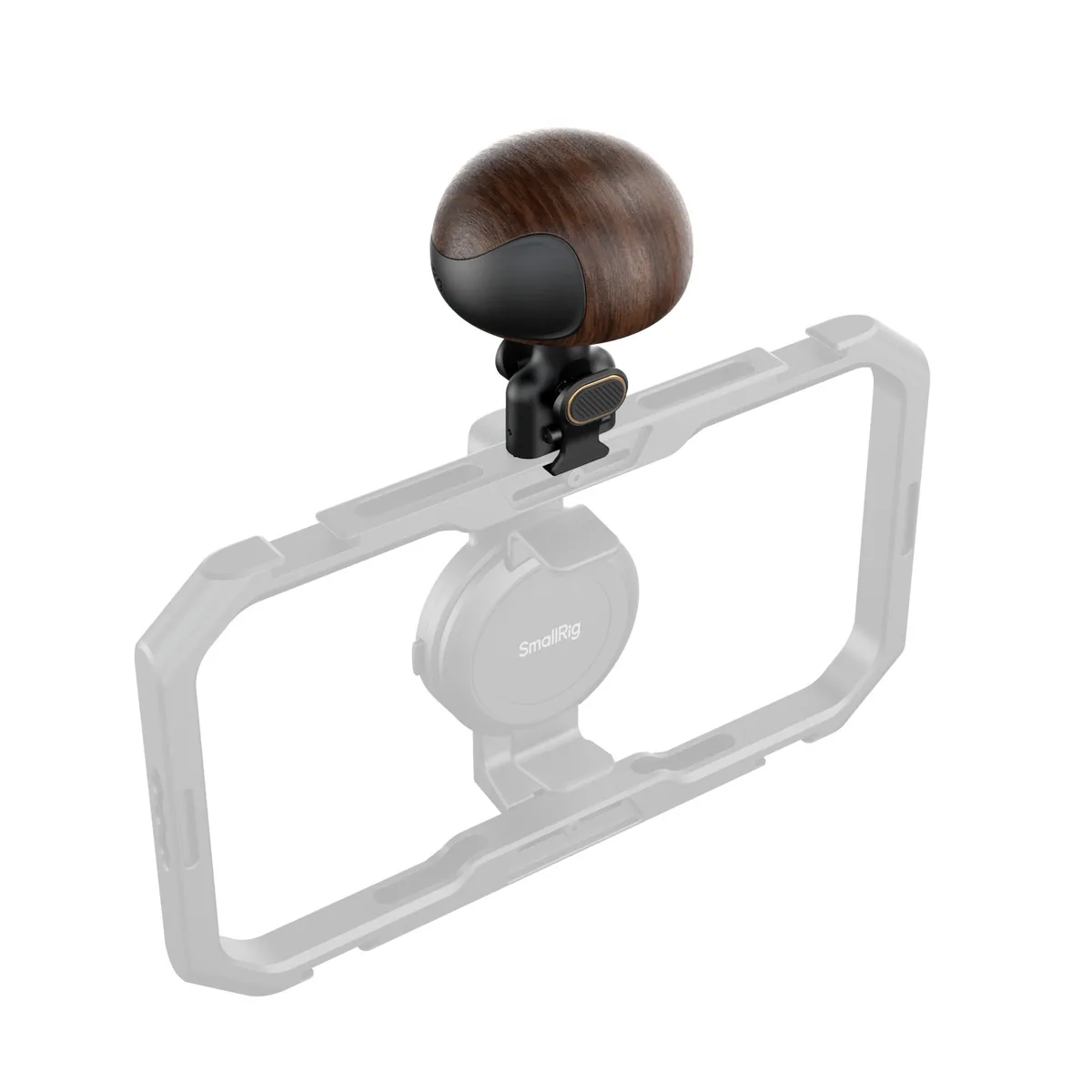 Рукоятка SmallRig 6047 на клетке смартфона в вертикальном положении