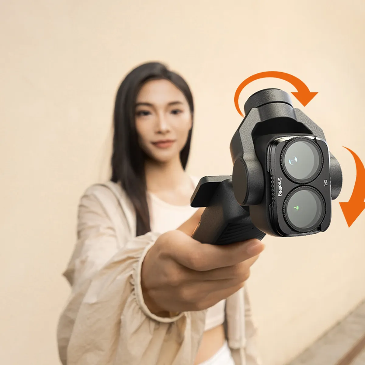 Подвес DJI Osmo Pocket 4 Pro свободно вращается с фильтром SmallRig 6658