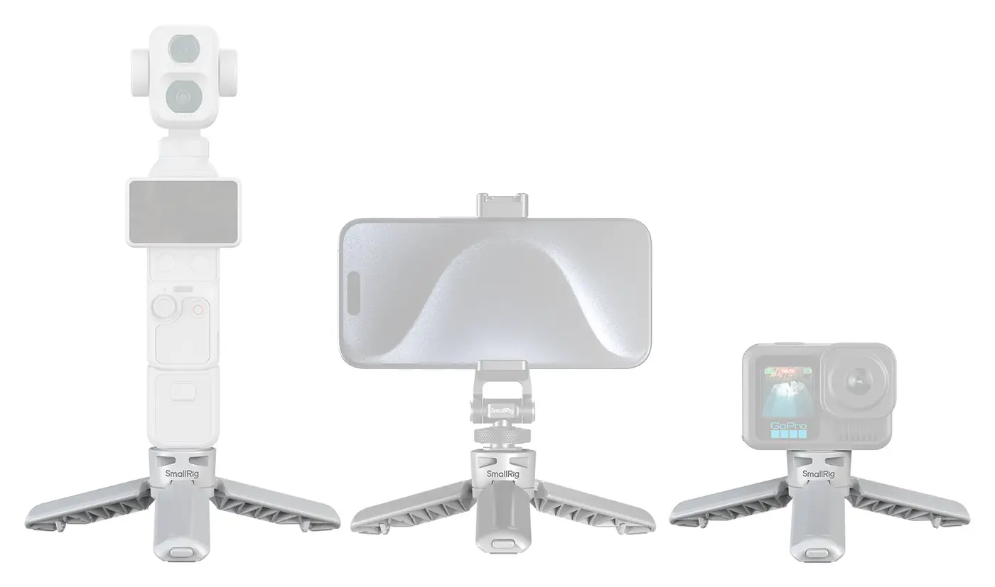 Настольный штатив SmallRig 6795 с карманной камерой, смартфоном и экшн-камерой