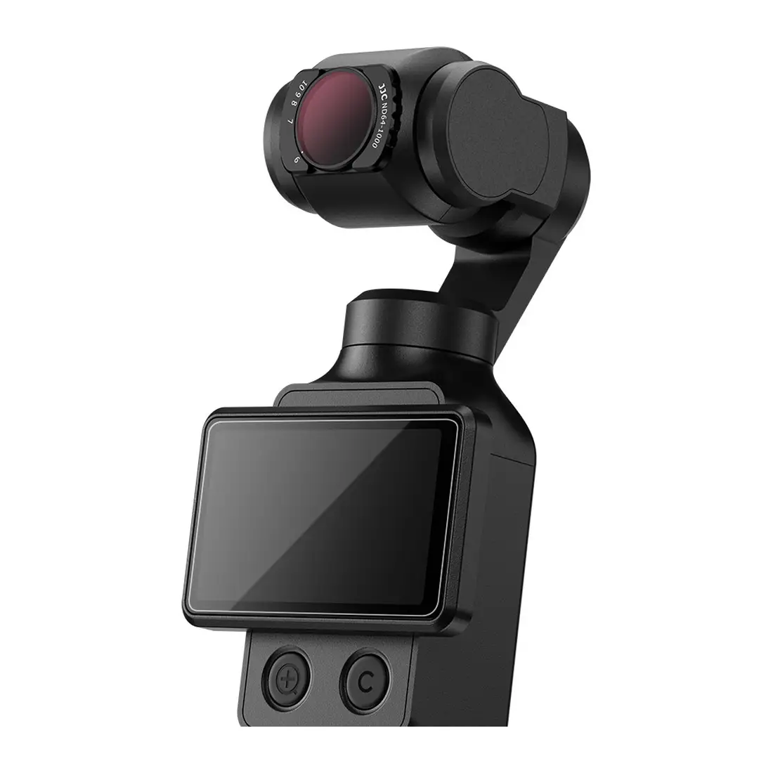 Фильтр ND64-1000 JJC F-PN641K установлен на объектив DJI Osmo Pocket 4