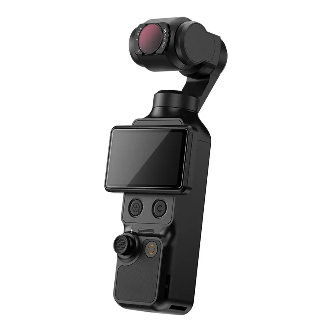 DJI Osmo Pocket 4 с надетым фильтром JJC F-PN641K ND64-1000