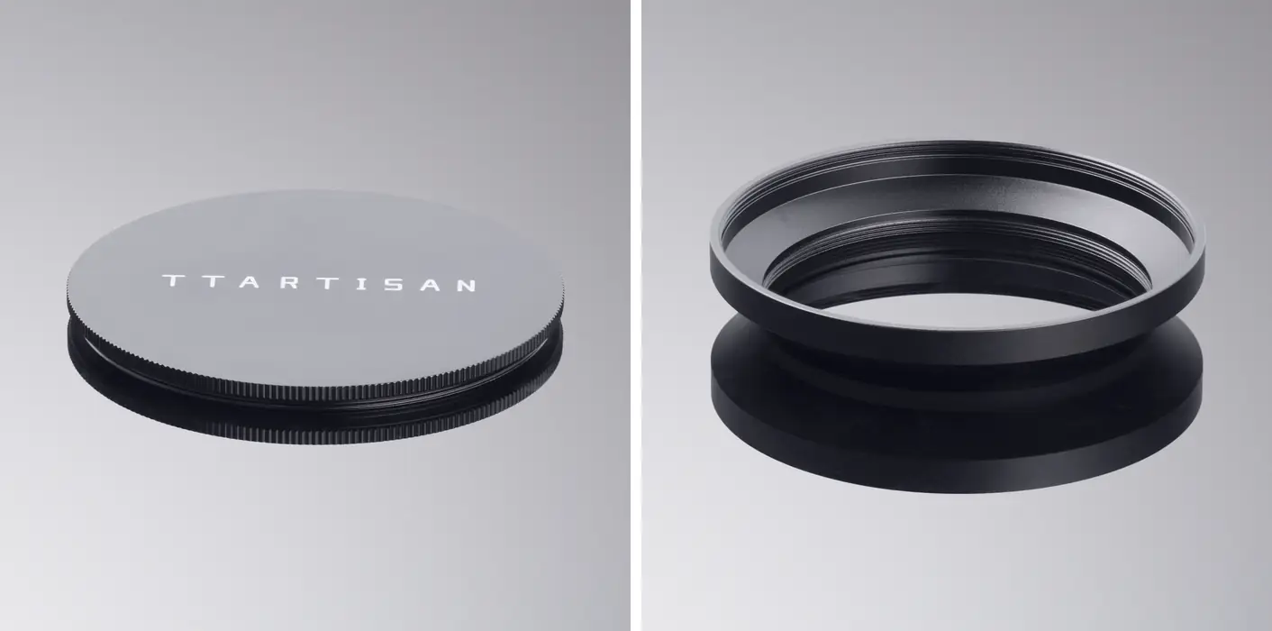 Комплект объектива TTArtisan 14 мм F2.8 ASPH: металлическая передняя крышка и кольцо-держатель фильтров 77 мм